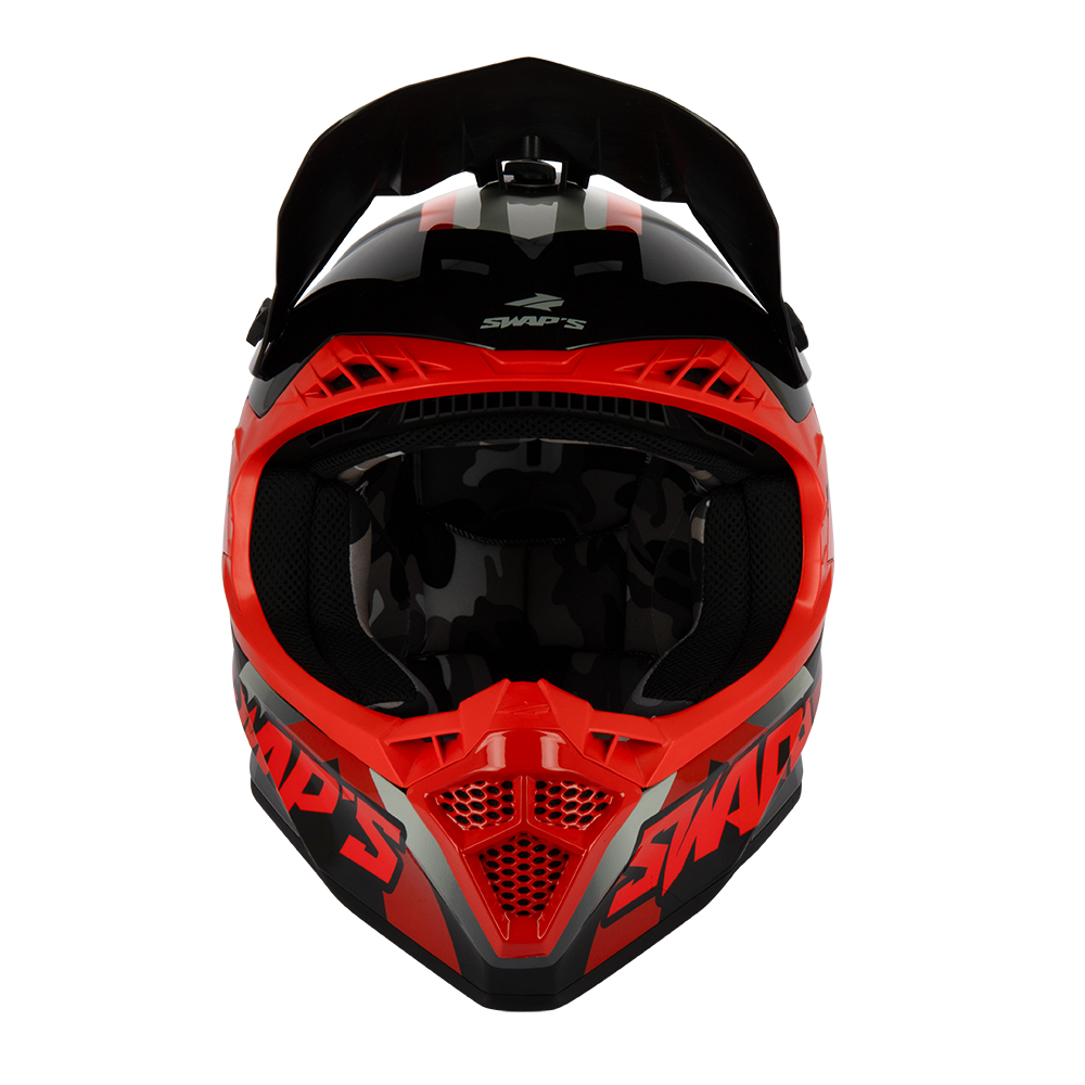 Swaps 2Faster rosso/nero casco motocross - immagine 4
