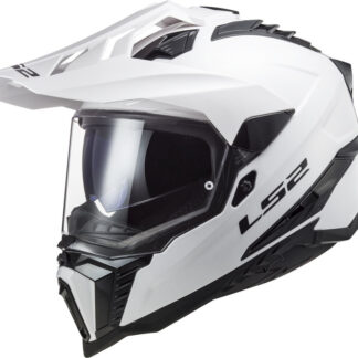 LS2 MX701 Explorer bianco perlato casco integrale adventure fibra