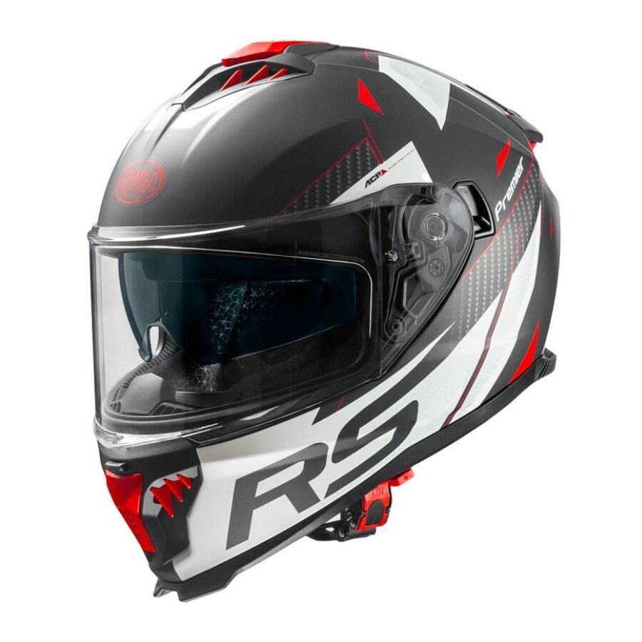Premier Typhoon RS nero/bianco/rosso casco integrale