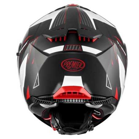 Premier Typhoon RS nero/bianco/rosso casco integrale - immagine 5