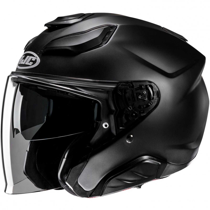 HJC F31 semi Flat Black casco jet fibra