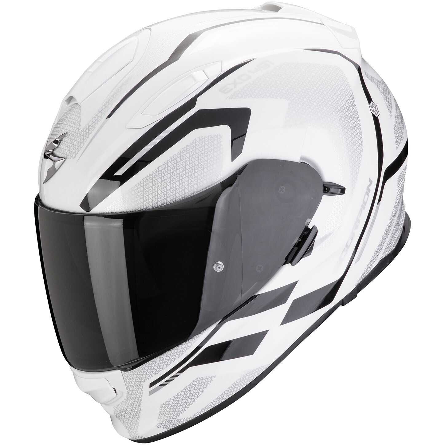 Scorpion Exo 491 Kripta bianco perlato/nero casco integrale