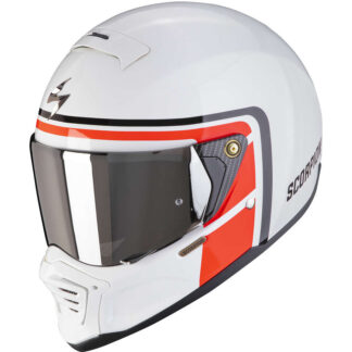 Scorpion Exo HX1 Nostalgia bianco/rosso casco integrale Fibra