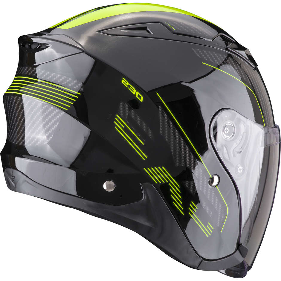 Scorpion Exo 230 Condor nero/giallo casco jet - immagine 3