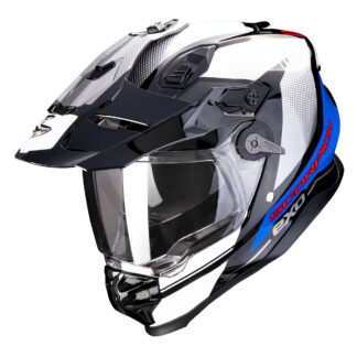Scorpion ADF-9000 AIR Trail bianco/blu/nero casco integrale adventure