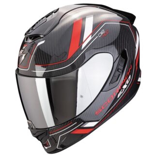Scorpion Exo 1400 AIR EVO II Carbon Mirage nero/rosso casco integrale