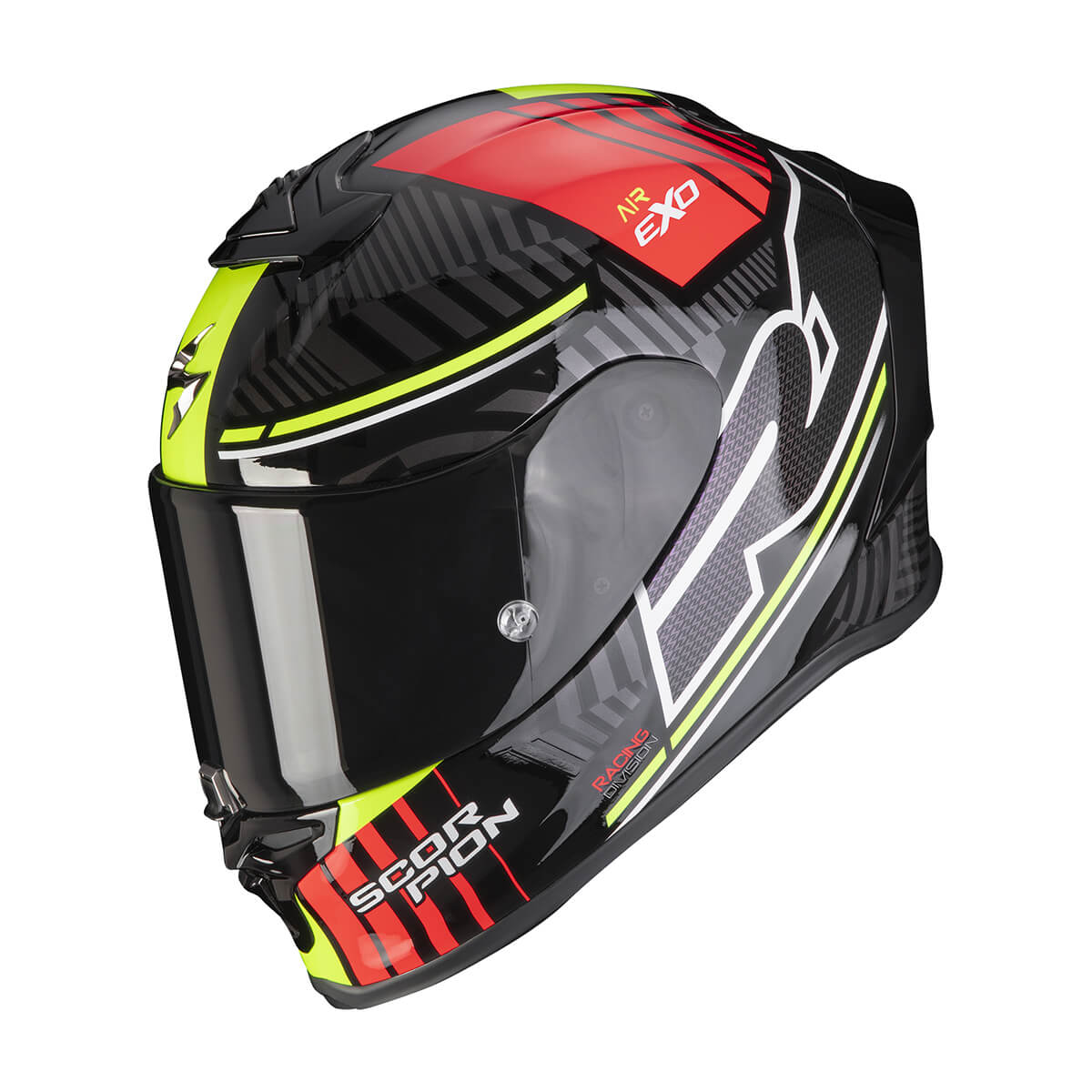 Scorpion Exo R1 AIR Victory nero/rosso/giallo casco integrale racing
