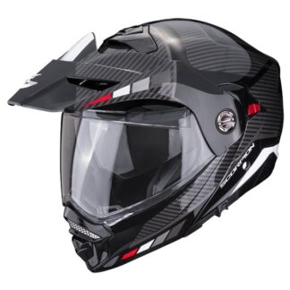 Scorpion ADX-2 Camino nero/argento/rosso casco modulare adventure