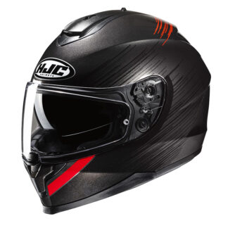 HJC C70N SWAY nero/rosso casco integrale
