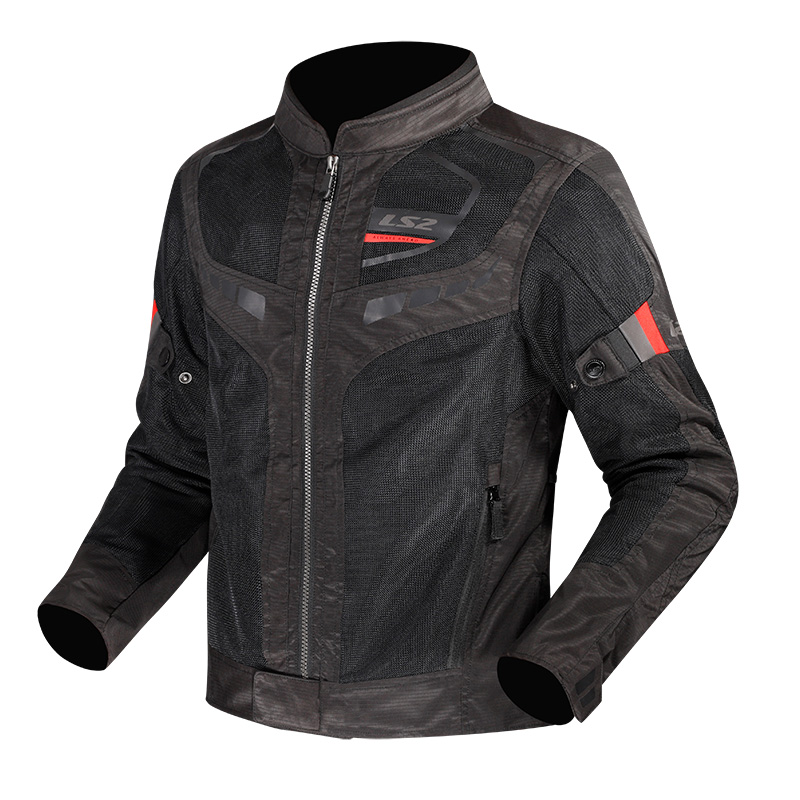 LS2 Garda AIR nero/rosso giacca estivo