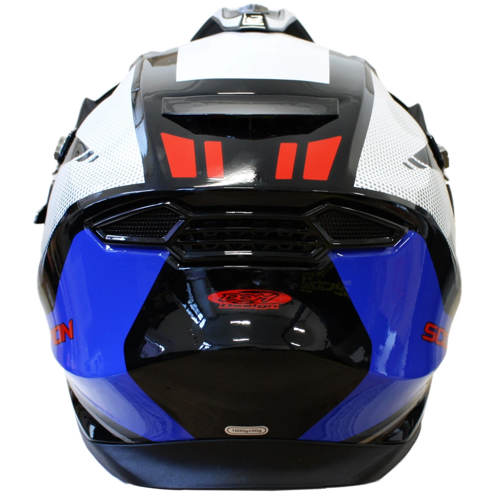 Scorpion ADF-9000 AIR Trail bianco/blu/nero casco integrale adventure - immagine 5