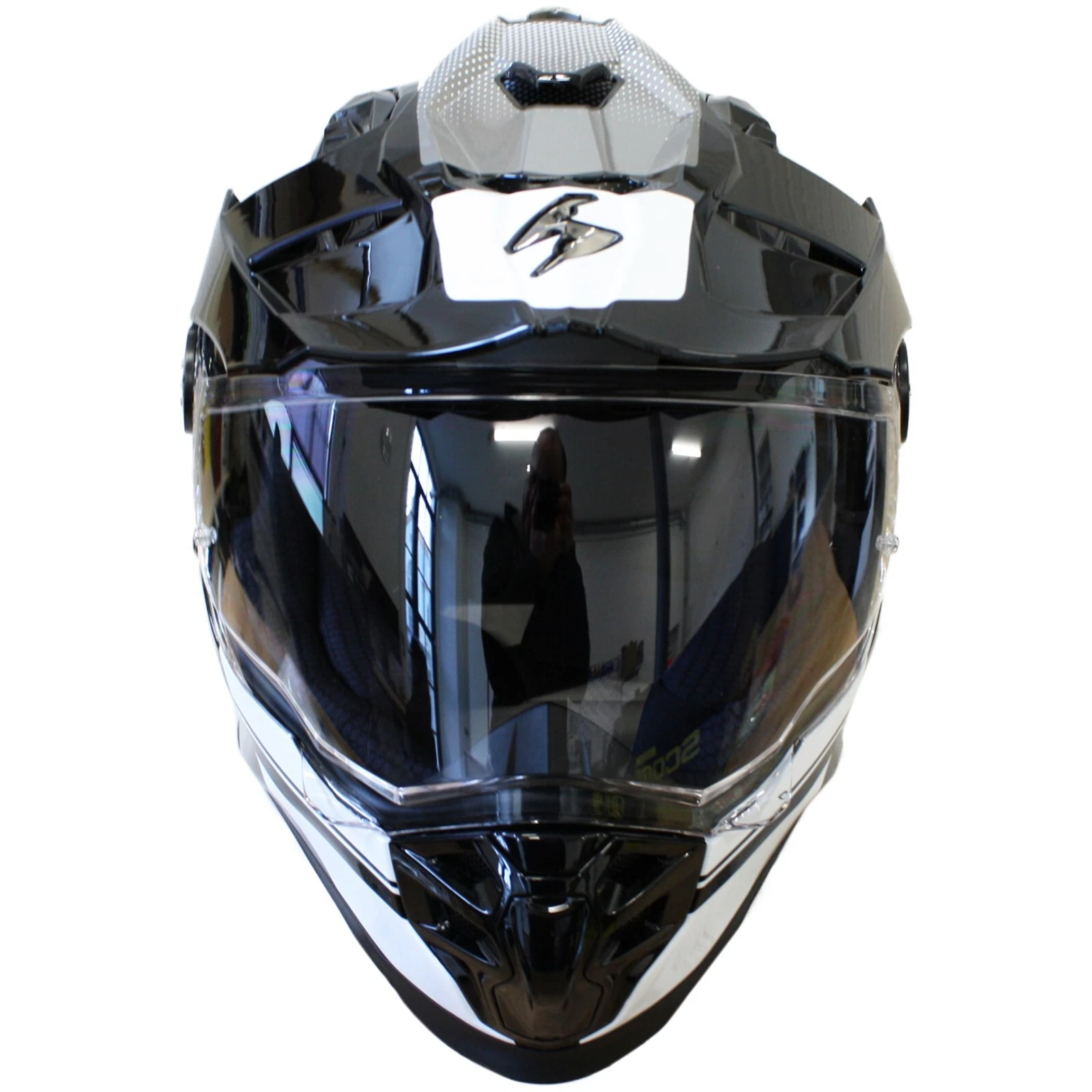 Scorpion ADF-9000 AIR Trail bianco/blu/nero casco integrale adventure - immagine 4