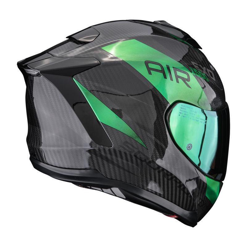 Scorpion Exo 1500 Air Carbon Platted verde casco integrale - immagine 3